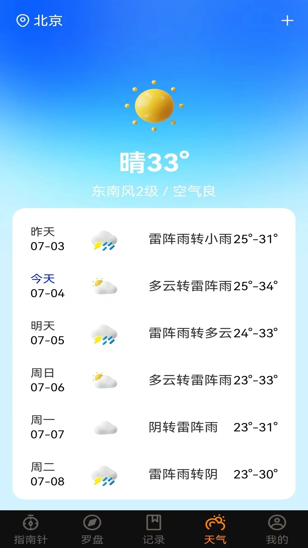 手机免费指南针