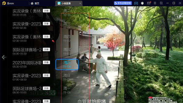 小薇直播电视版回放