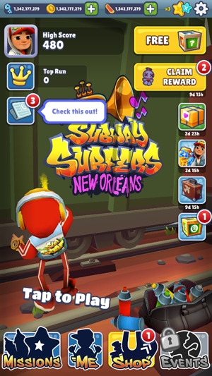 地铁跑酷破解版全皮肤全滑板全背饰(Subway Surf)
