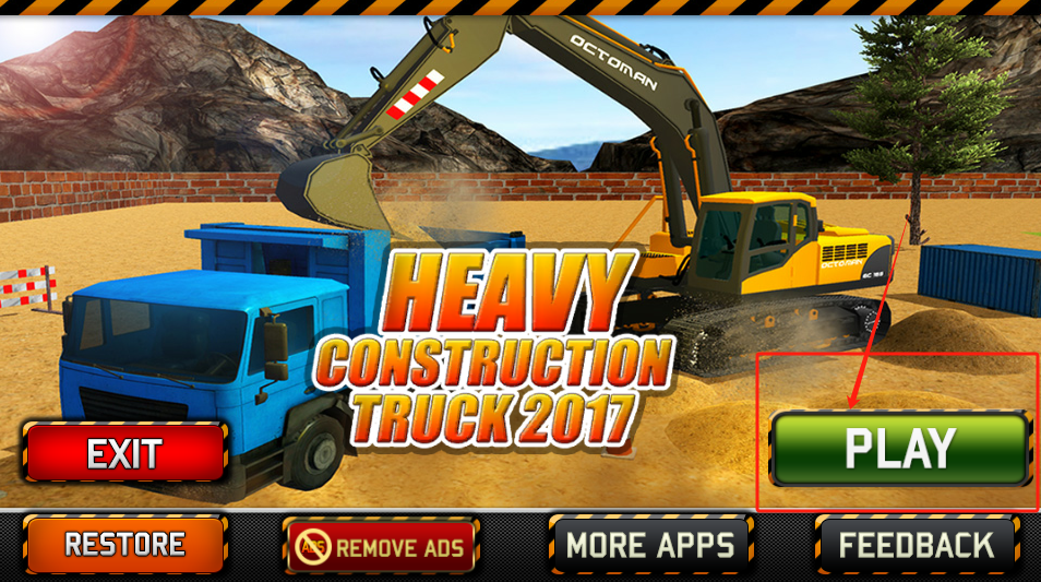 Heavy Excavator Crane Builder-Sand Digger Truck 3D游戏