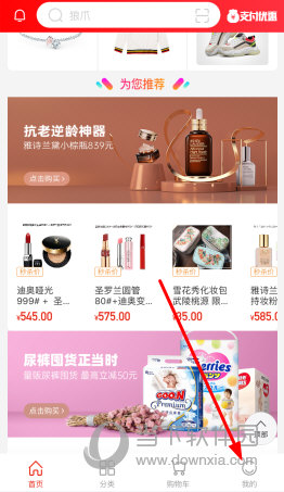 点击右下角的“我的”选项进入到个人中心