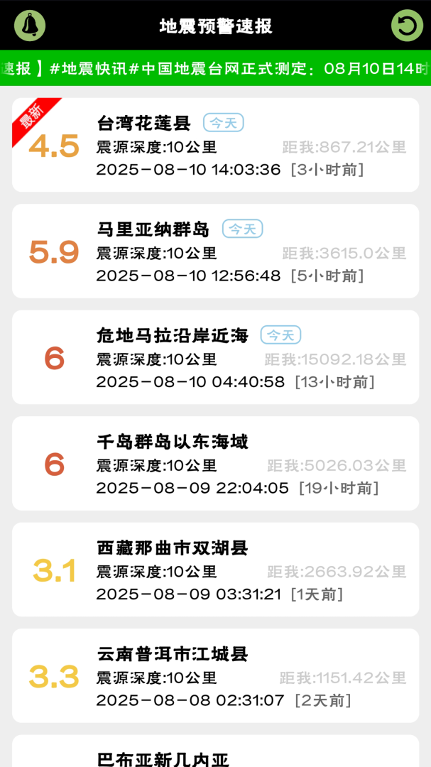 地震预警速报 v2.8