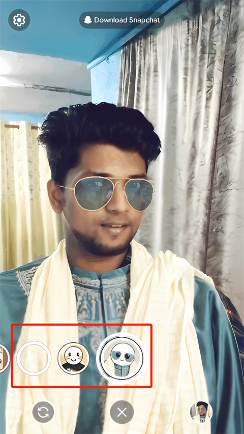 如何将谷歌相机与Snapchat镜头搭配使用截图2