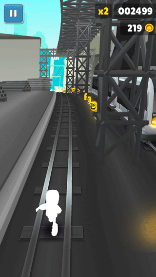 地铁跑酷黑白休斯顿版