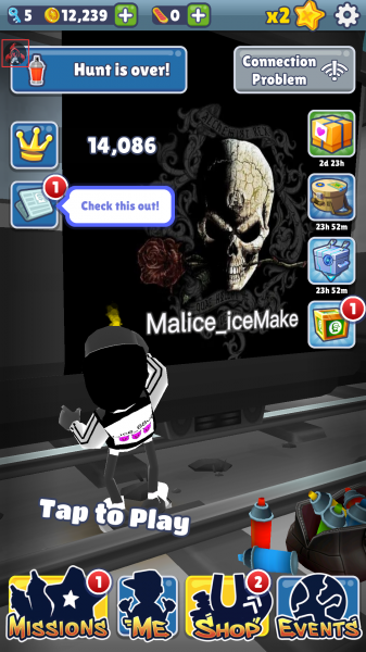 地铁跑酷难言黑白定制版