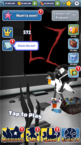 地铁跑酷超级黑白水下城定制版