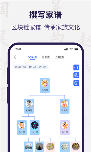 家谱链APP宣传图