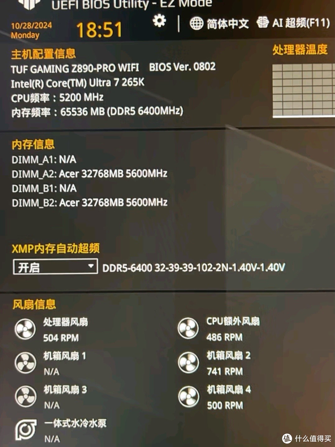 华硕TUF GAMING Z890-PRO WIFI主板：电竞与创作的性能旗舰