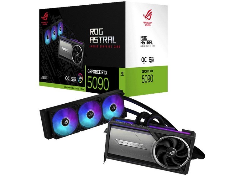 水冷散热器：华硕发布顶级 ROG ASTRAL LC RTX5090 O32G GAMING 非公显卡