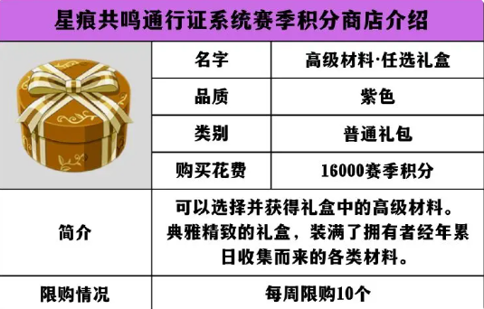 星痕共鸣赛季积分商店玩法介绍