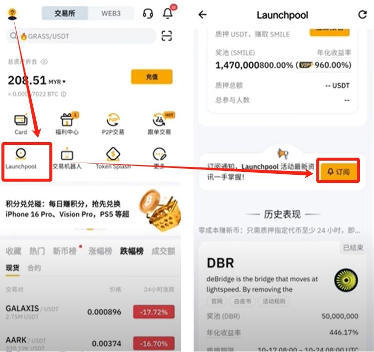 如何参与Launchpool