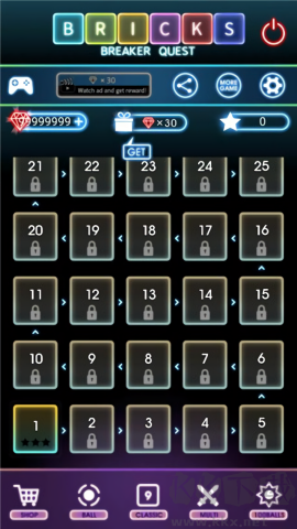 破坏砖块任务(Bricks Breaker Quest)