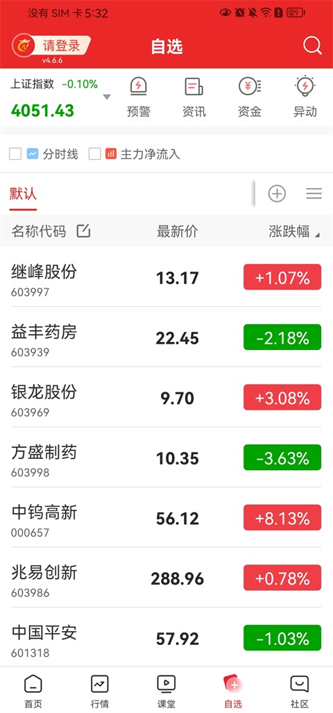 添加自选股票操作教程截图5
