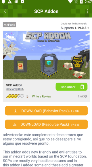 mcpeaddons下载
