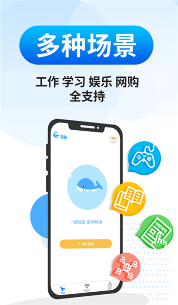 蓝鲸加速器免费版 v3.2.7