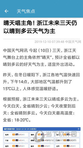掌上天气预报APP