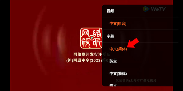 设置中文字幕截图2