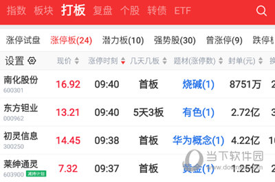 短线王APP打板页面