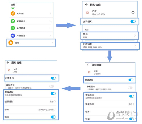 慧影时间流通知设置