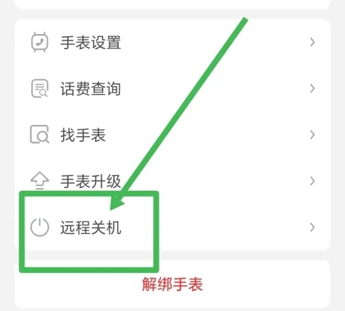 点击功能栏中的已经绑定了的手表
