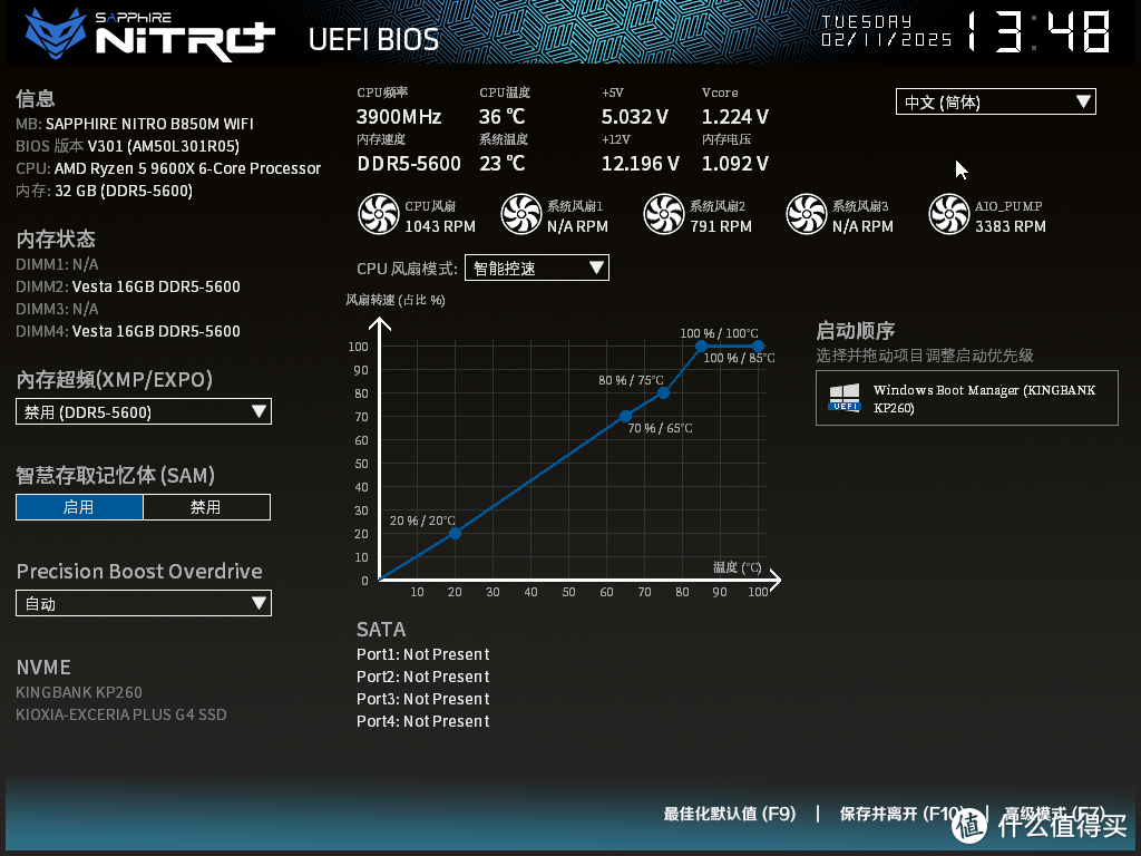 精致不凡媲美一线，首发实测蓝宝石NiTRO+ 氮动 B850M WIFI主板