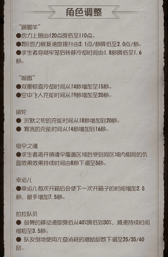 第五人格共研服最近更新