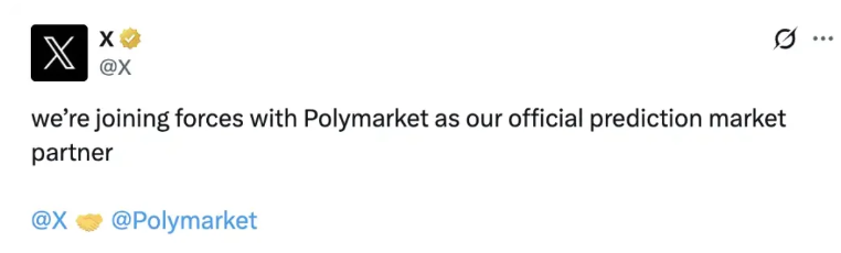 马斯克 X 与 Polymarket 合作，哪些标的将获流量红利？