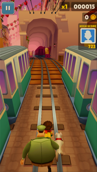 地铁跑酷透明金币版