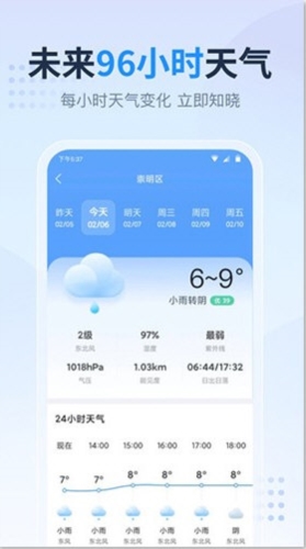 天气预报星