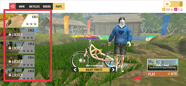 越野自行车特技2手游