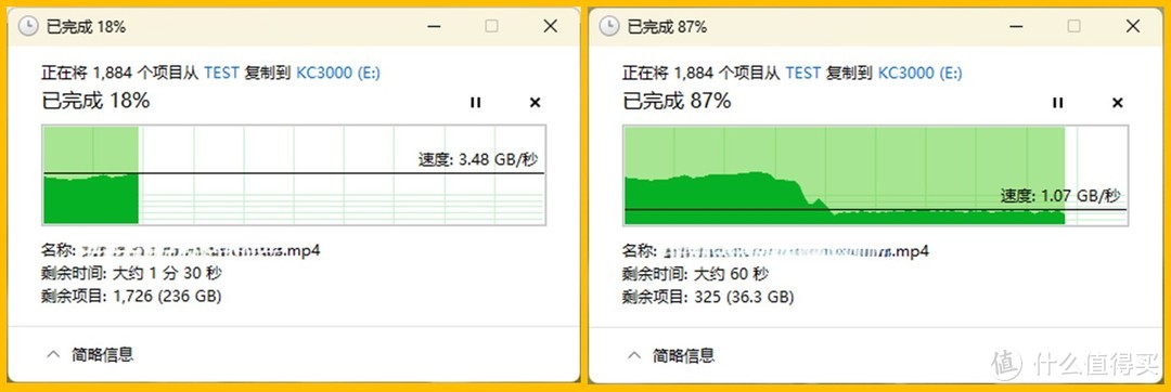 写满后速度会衰减吗？爆肝狂写7TB，让金士顿KC3000现出原形。