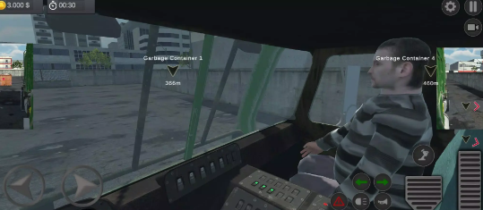 城市垃圾车司机