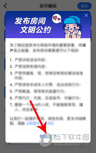 欢游发布房间公约界面