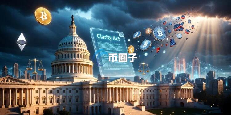 预测市场Polymarket数据：美国《Clarity Act》法案今年过关机率冲上70%